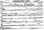 Albert Coplien WWI Draft Reg.Card